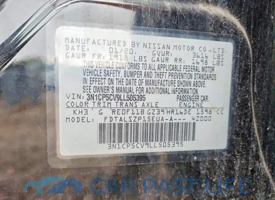 3N1CP5CV9LL505395# 13