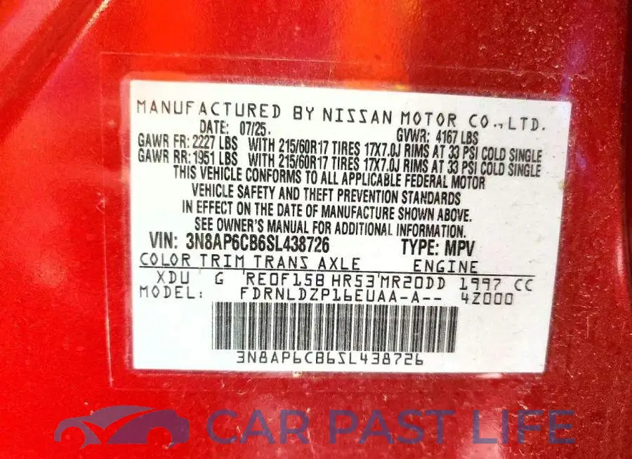 3N8AP6CB6SL438726# 14