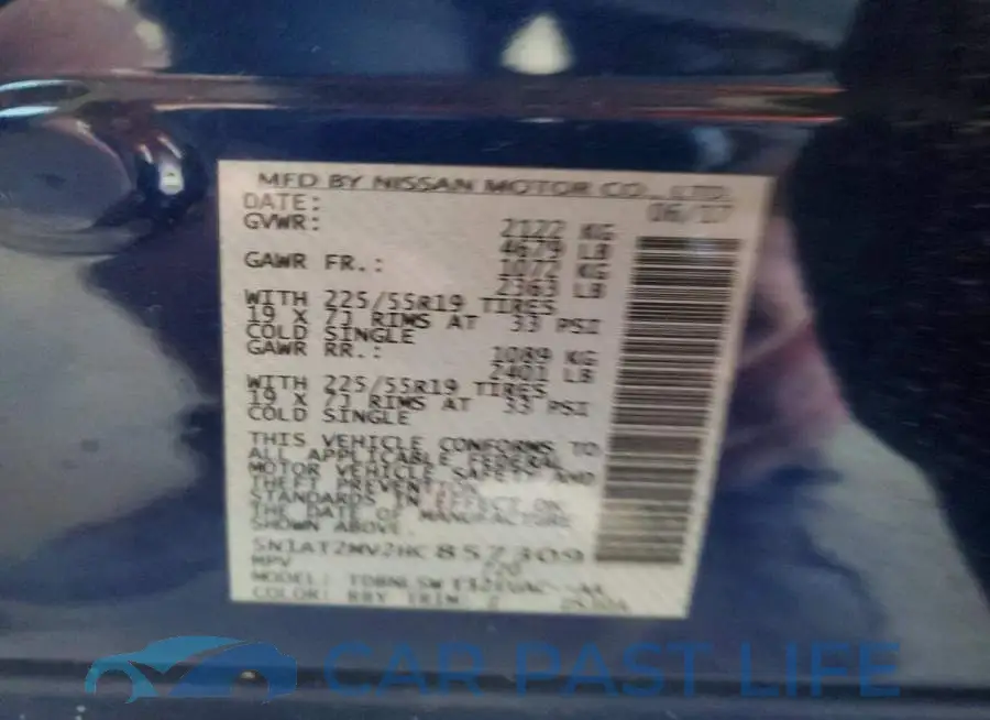 5N1AT2MV2HC857309# 13
