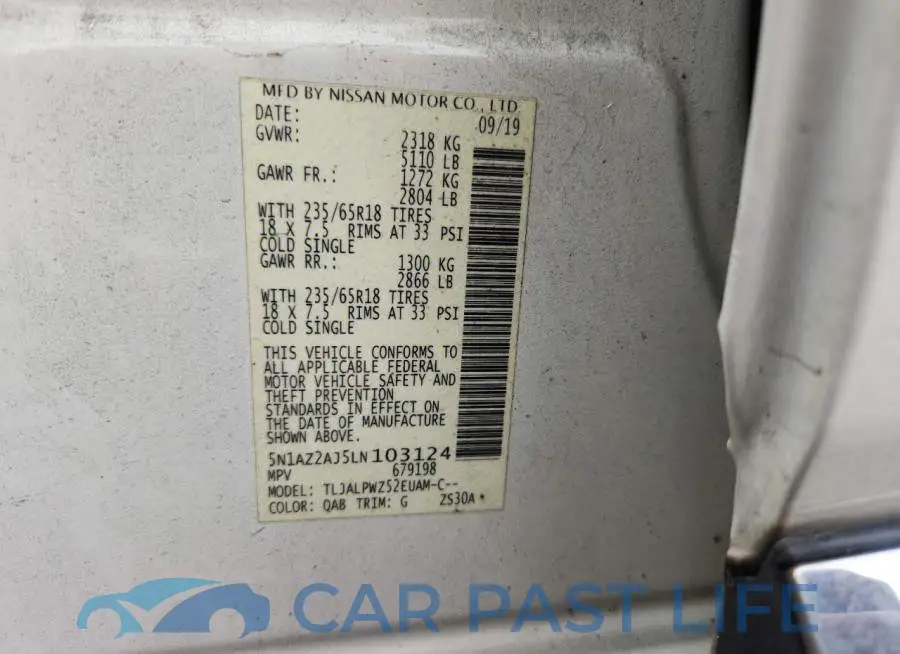 5N1AZ2AJ5LN103124# 13