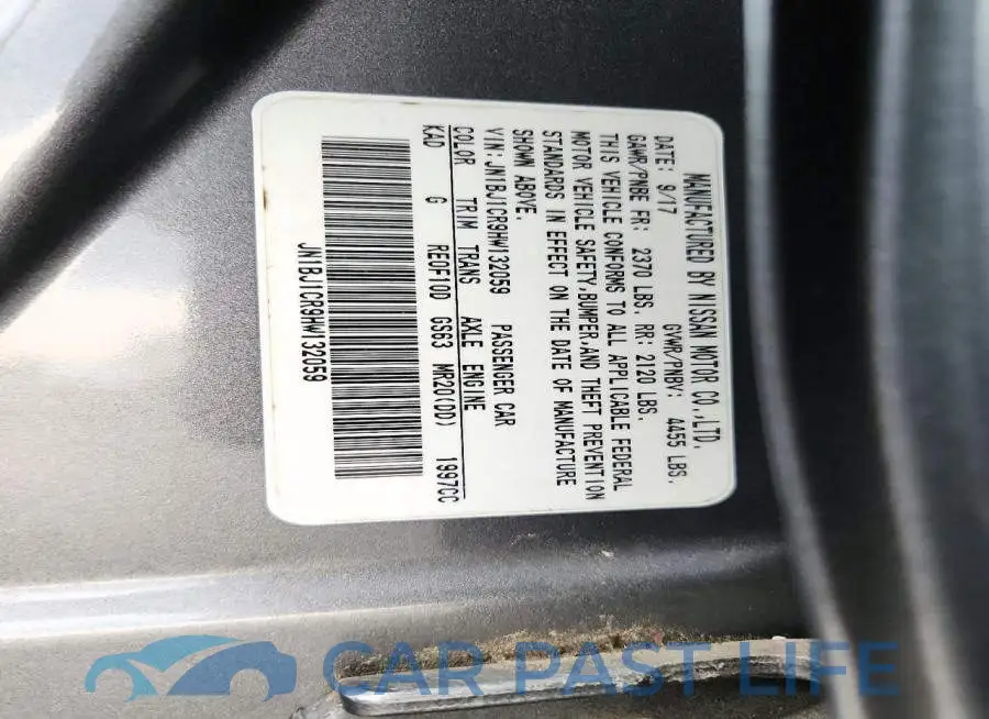 JN1BJ1CR9HW132059# 14
