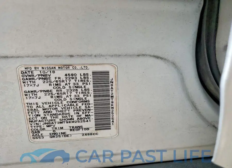 JN8AT2MT9KW252541# 14