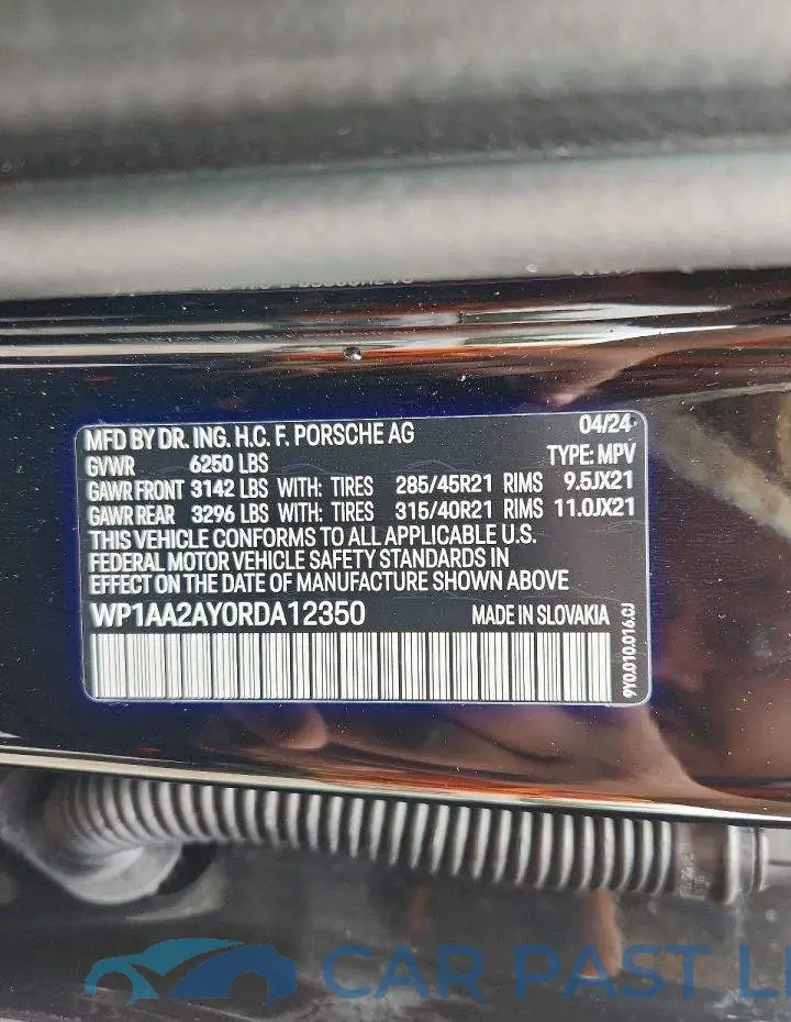 WP1AA2AY0RDA12350# 13