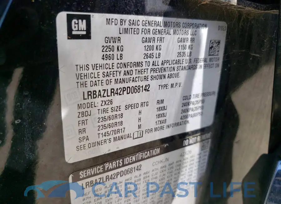 LRBAZLR42PD068142# 12