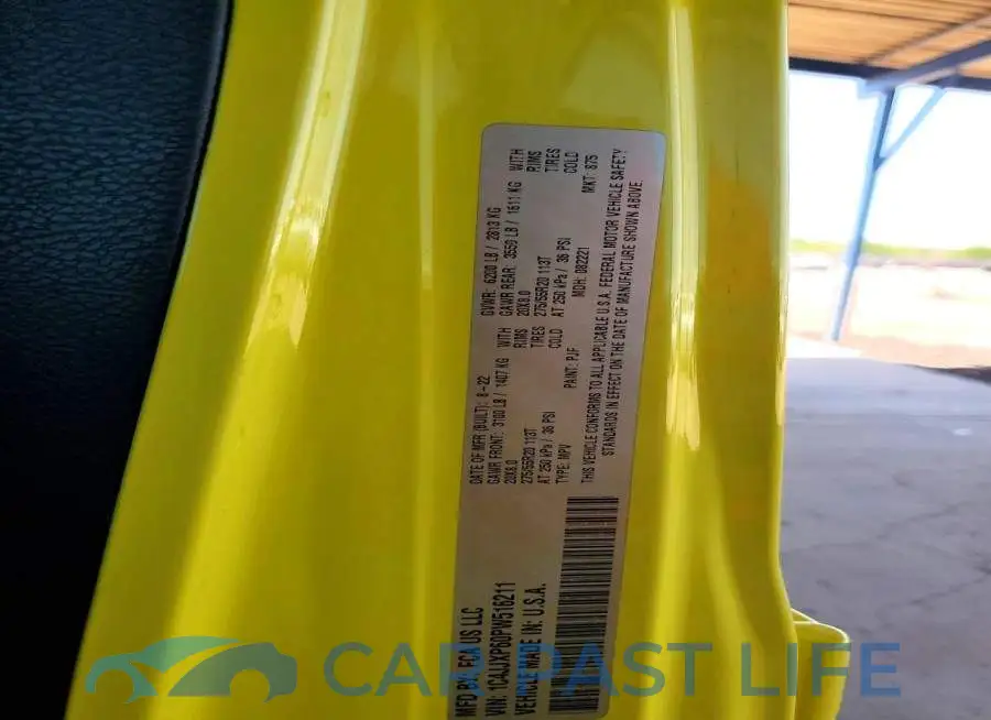 1C4JJXP60PW516211# 12
