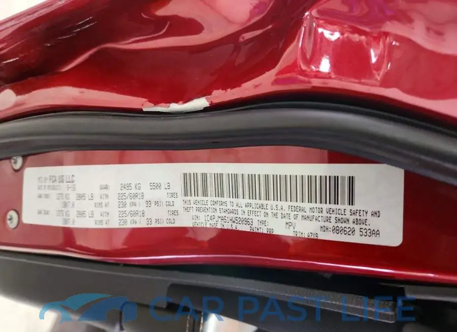 1C4PJMAS1HW520963# 13