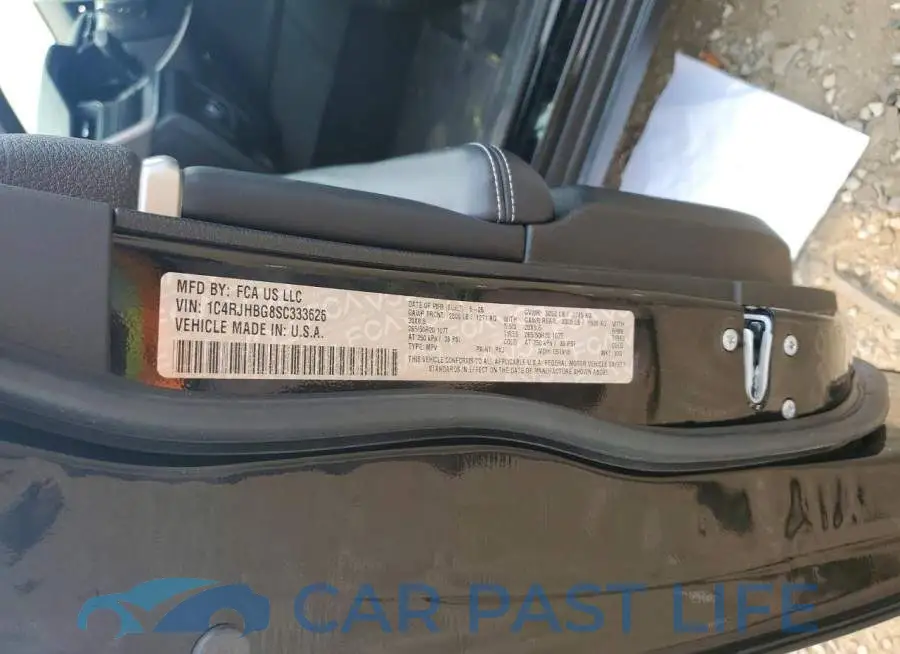 1C4RJHBG8SC333626# 13