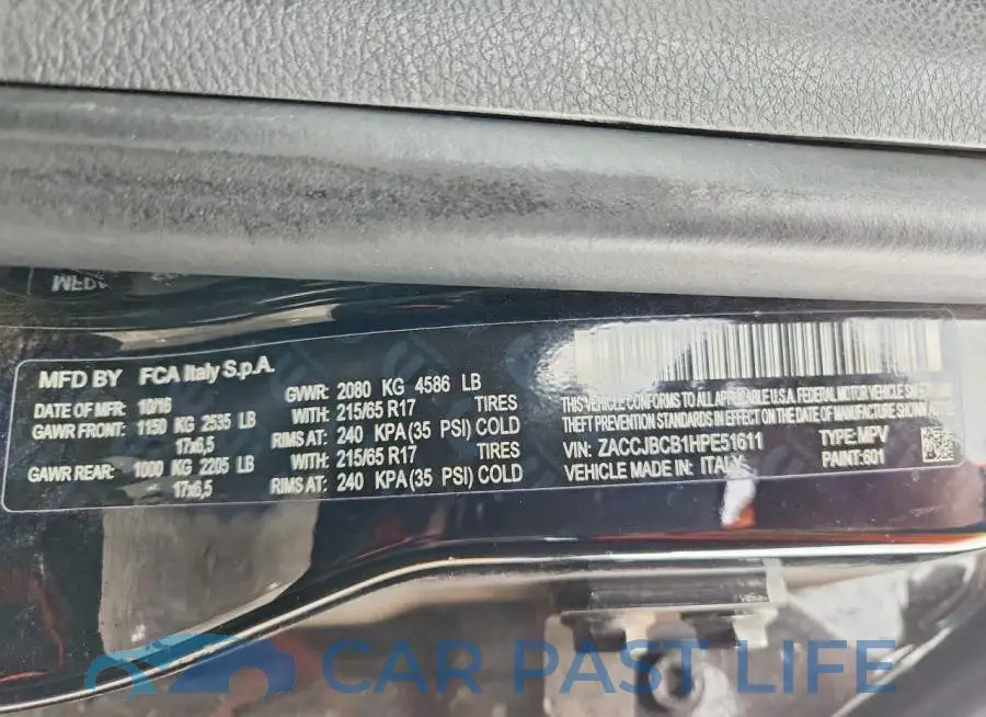 ZACCJBCB1HPE51611# 14