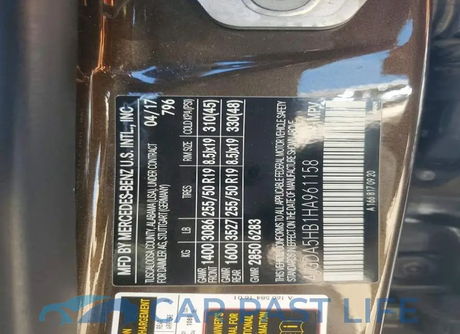 4JGDA5HB1HA961158# 13