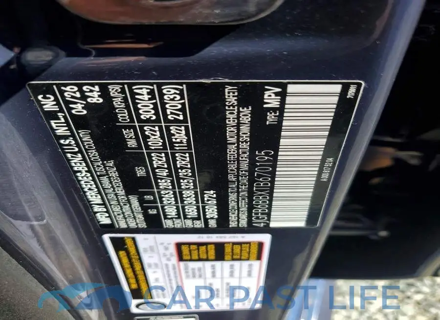 4JGFB6BBXTB670195# 13