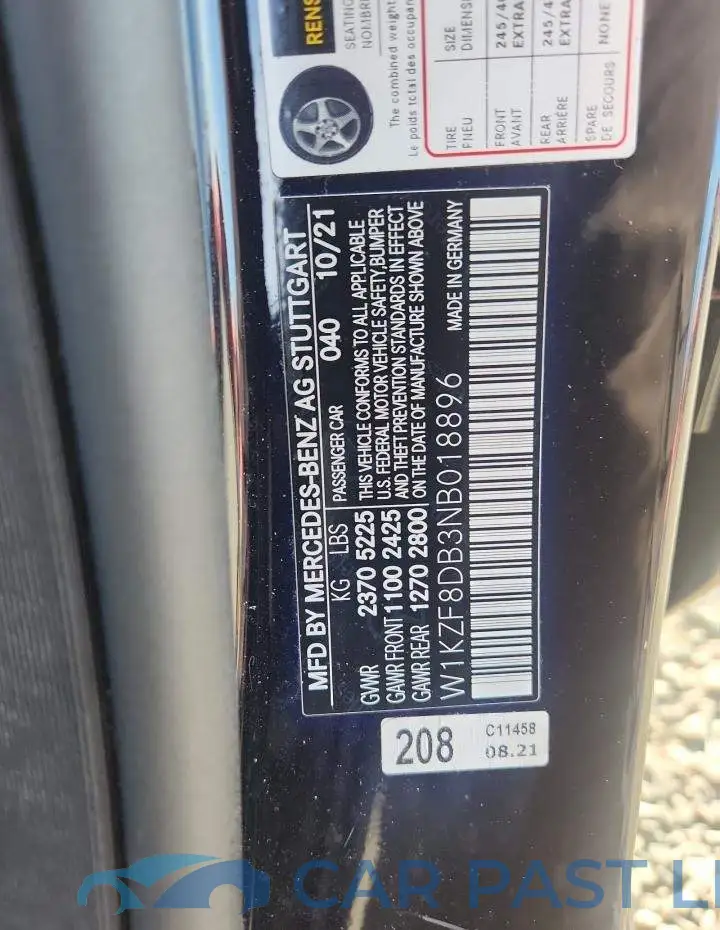 W1KZF8DB3NB018896# 12