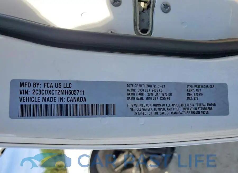 2C3CDXCT2MH605711# 12