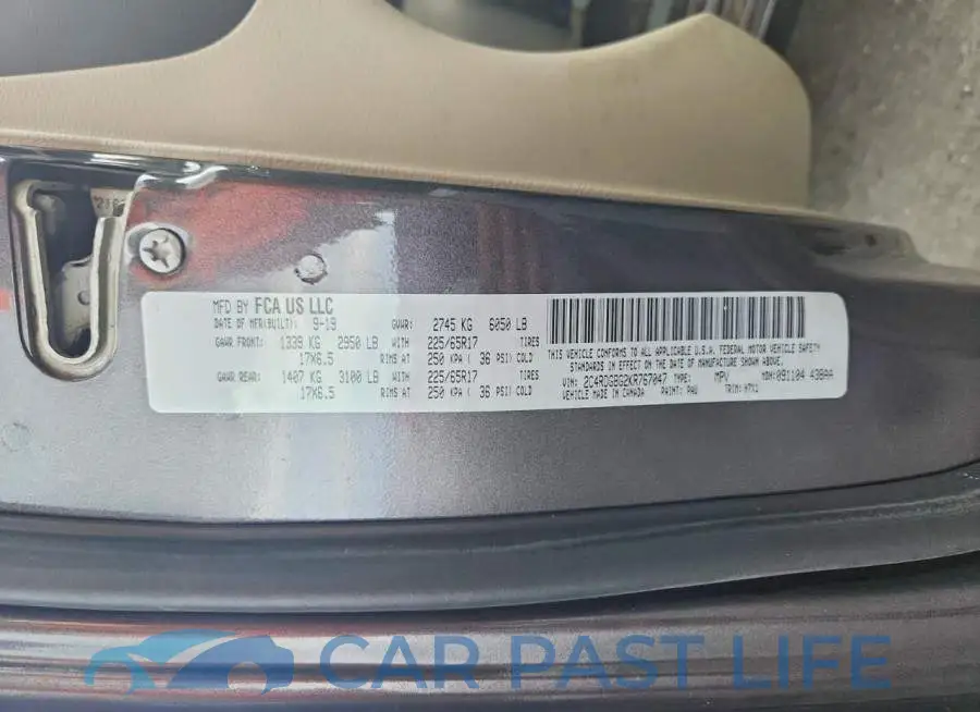2C4RDGBG2KR767047# 13