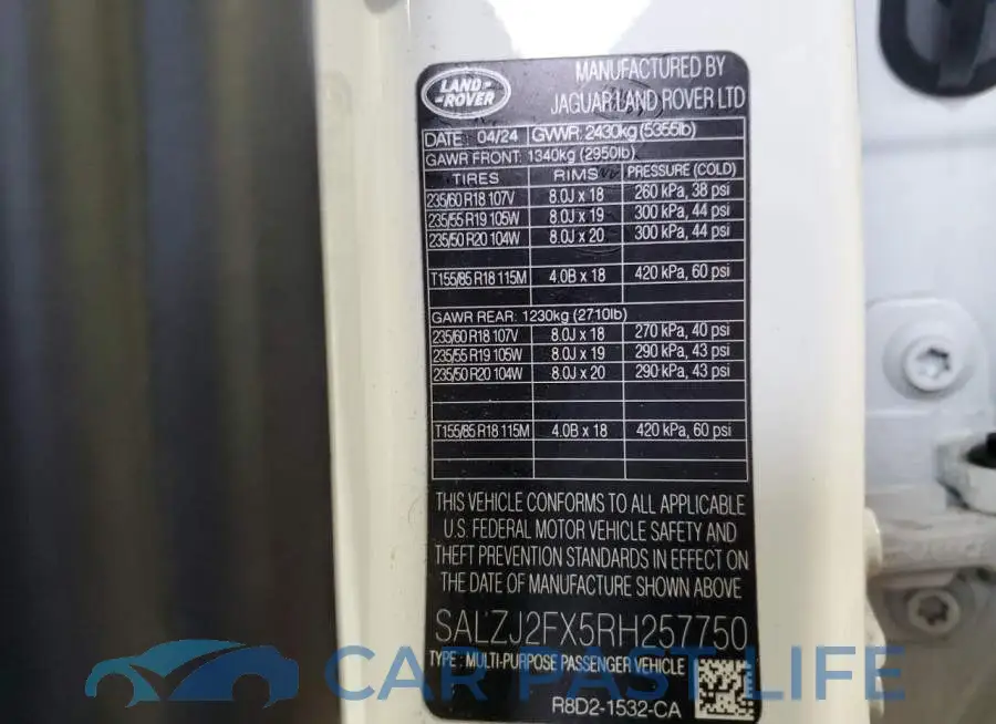 SALZJ2FX5RH257750# 13