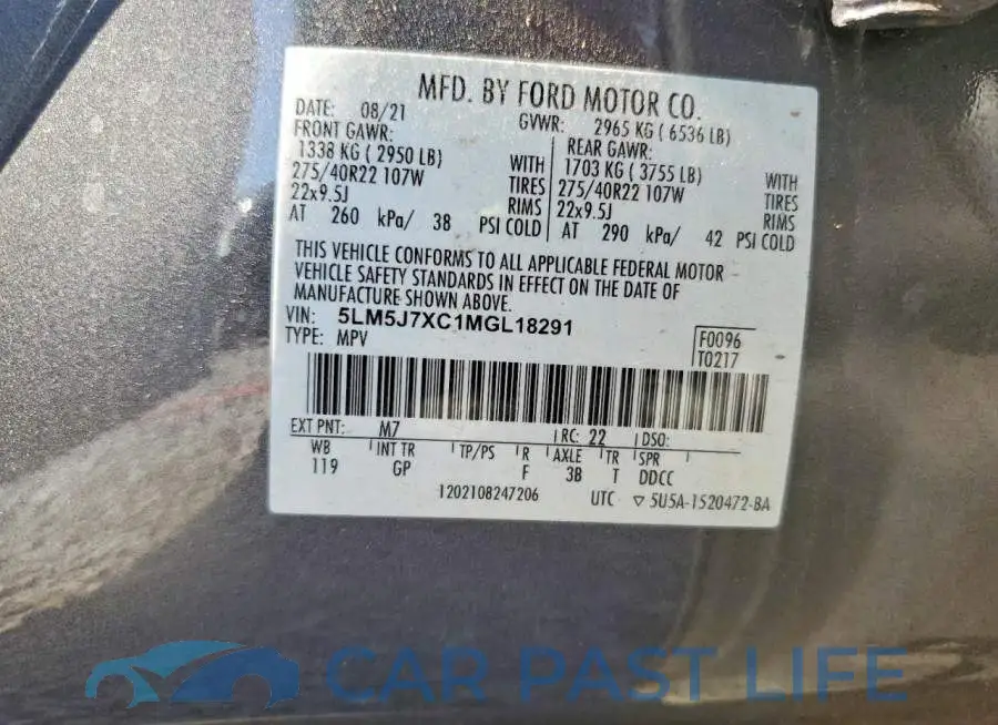 5LM5J7XC1MGL18291# 13