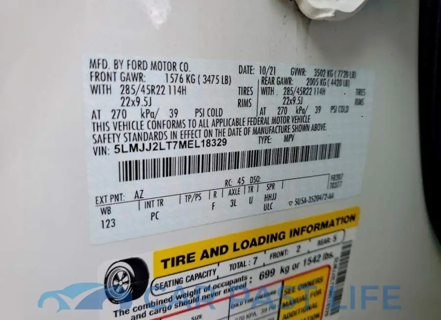 5LMJJ2LT7MEL18329# 13