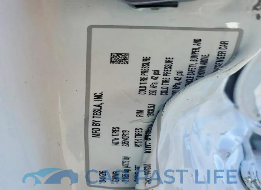 5YJ3E1EA4TF176285# 12