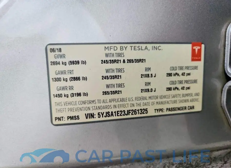 5YJSA1E23JF261325# 13