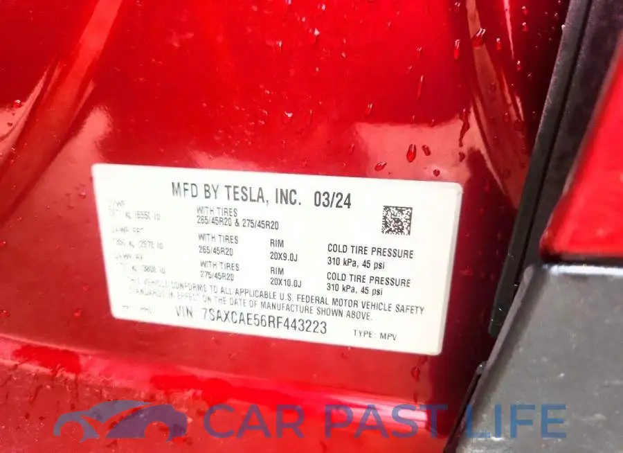 7SAXCAE56RF443223# 12