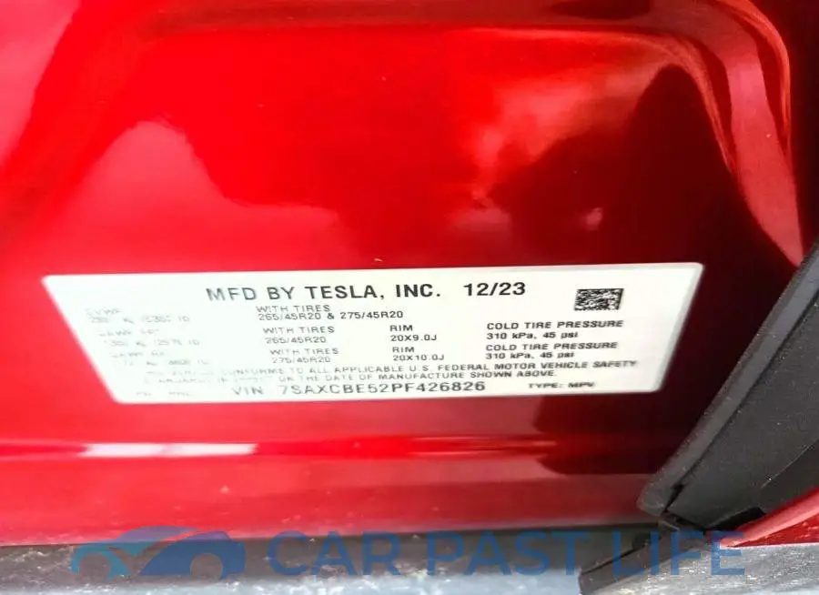 7SAXCBE52PF426826# 13