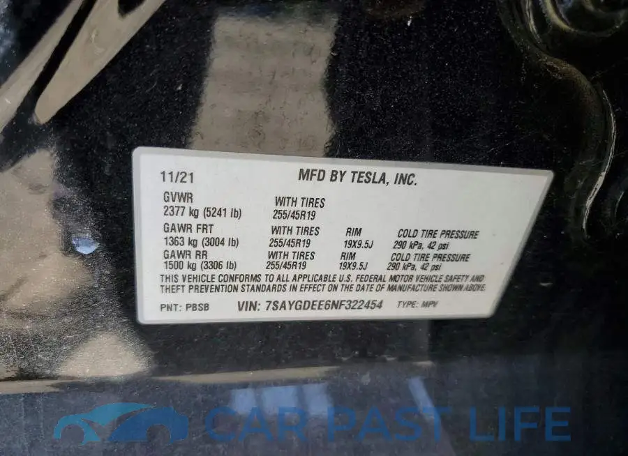 7SAYGDEE6NF322454# 14
