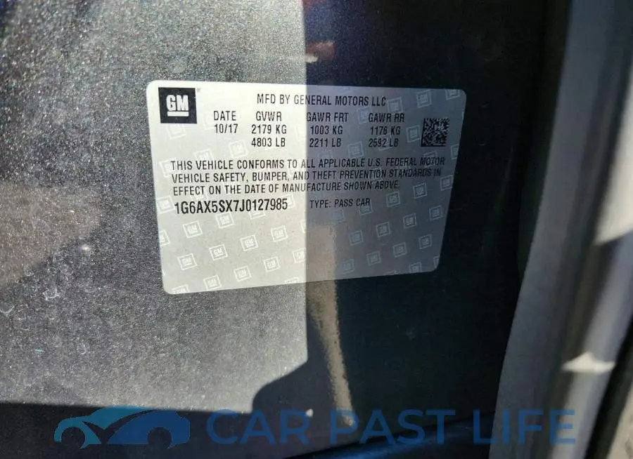 1G6AX5SX7J0127985# 13