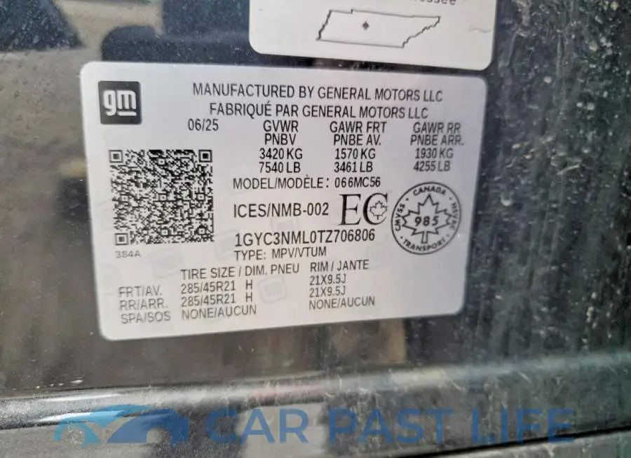 1GYC3NML0TZ706806# 12