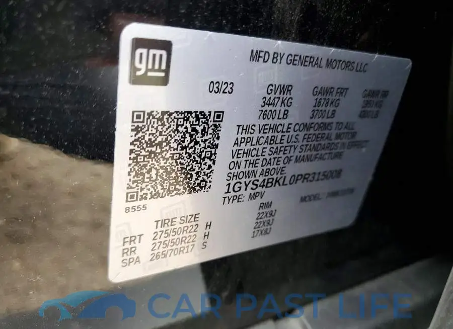 1GYS4BKL0PR315008# 14