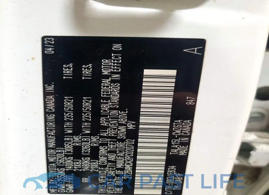 2T2BAMCA2PC020702# 13