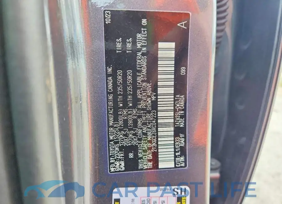 2T2KGCEZ6RC047223# 13