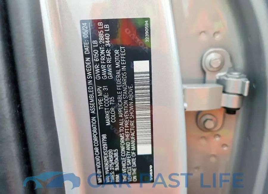 YV4062PEXS1297798# 13