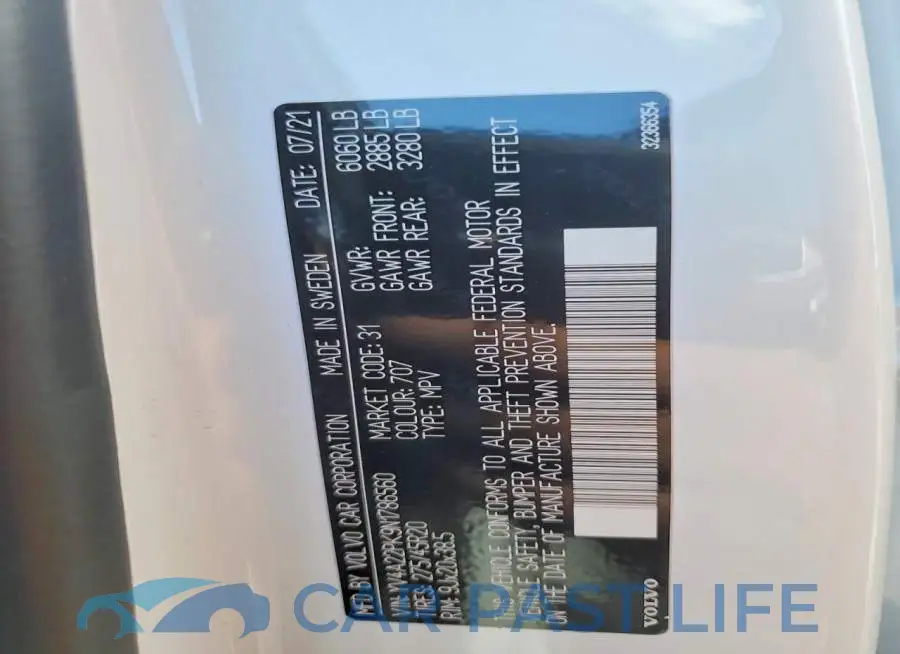 YV4A22PK9N1786560# 13