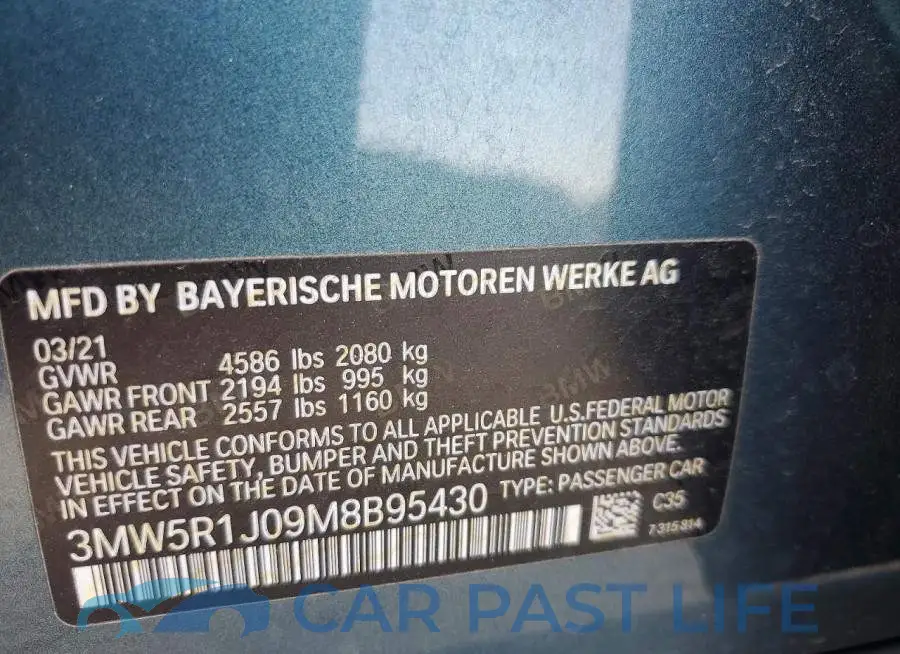 3MW5R1J09M8B95430# 13
