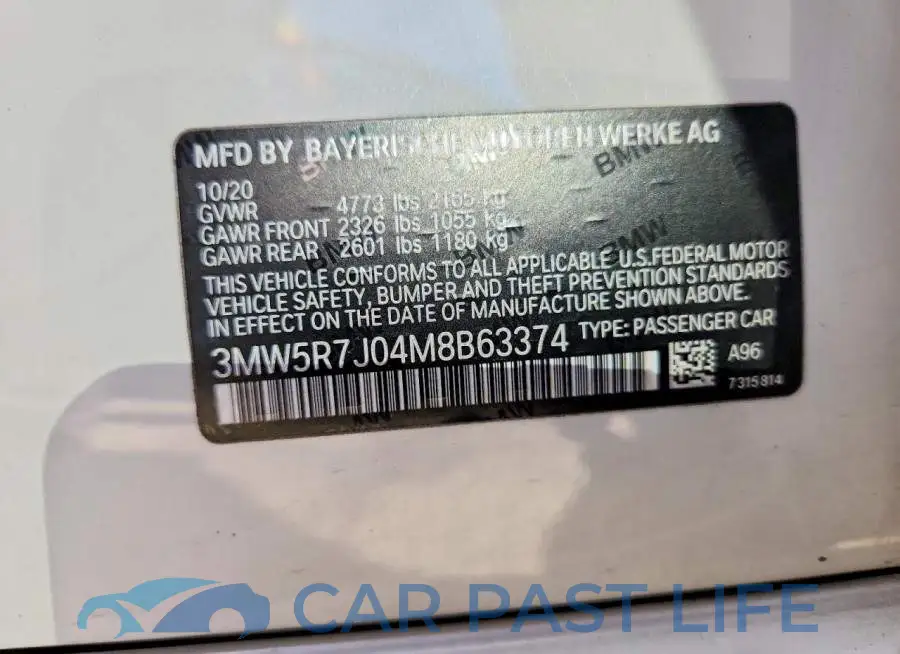 3MW5R7J04M8B63374# 12