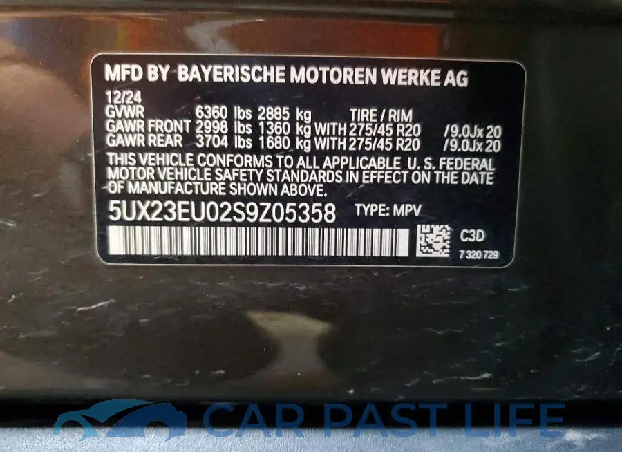 5UX23EU02S9Z05358# 13