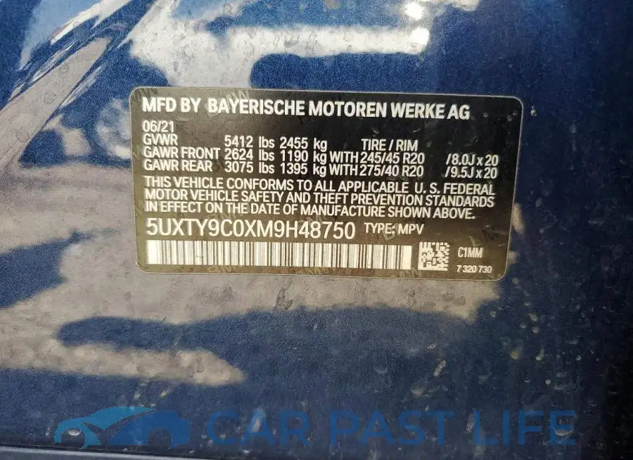 5UXTY9C0XM9H48750# 13