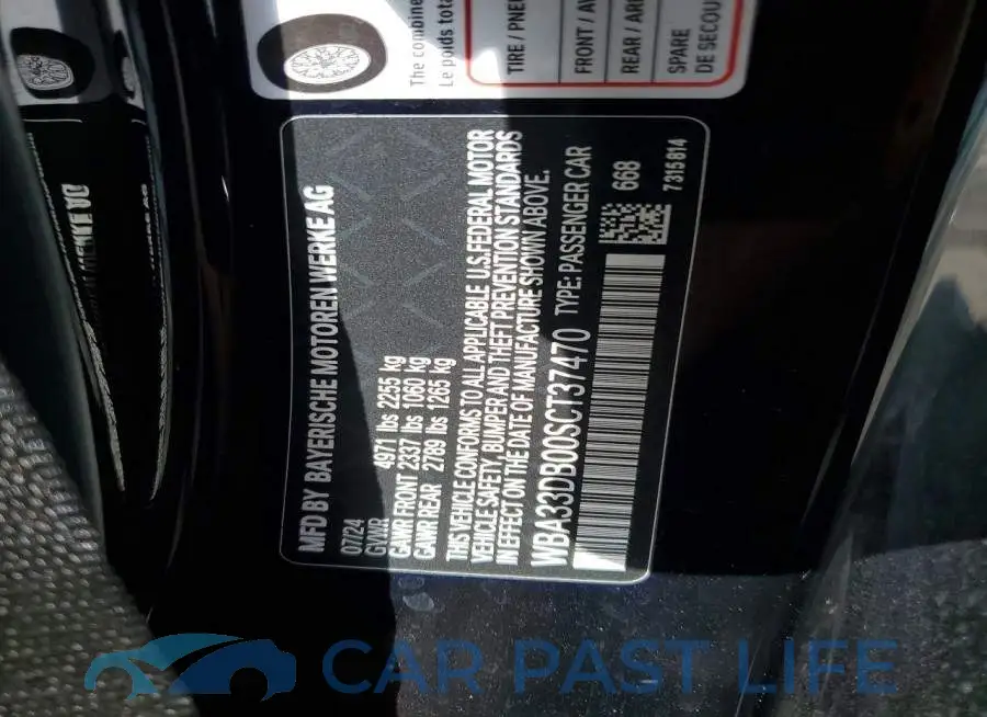 WBA33DB00SCT37470# 12