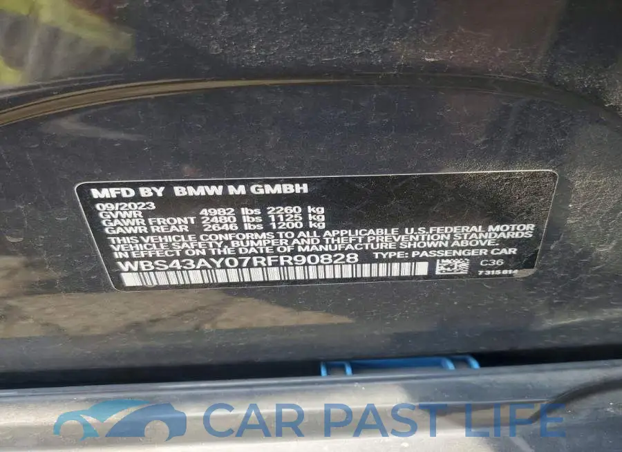 WBS43AY07RFR90828# 12