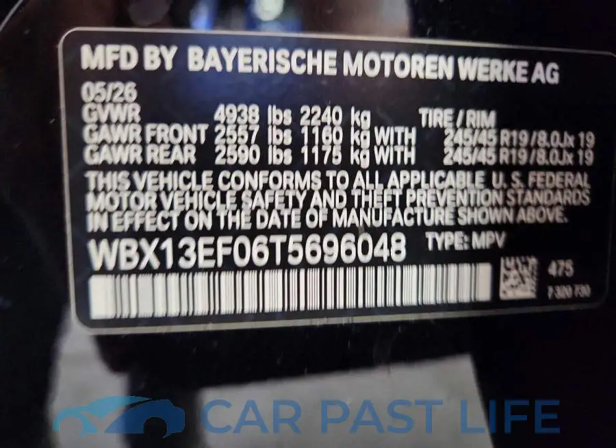 WBX13EF06T5696048# 13