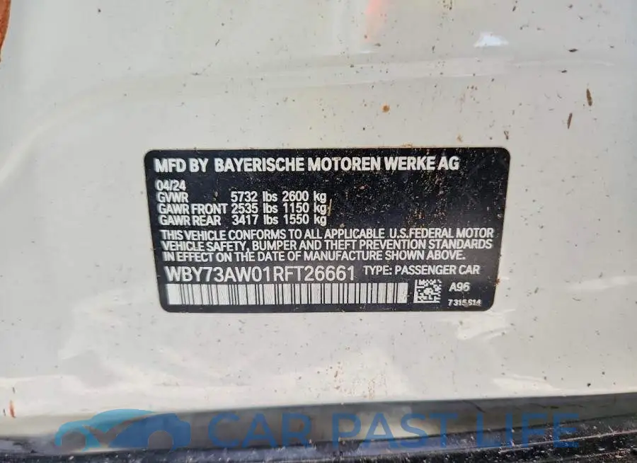 WBY73AW01RFT26661# 12