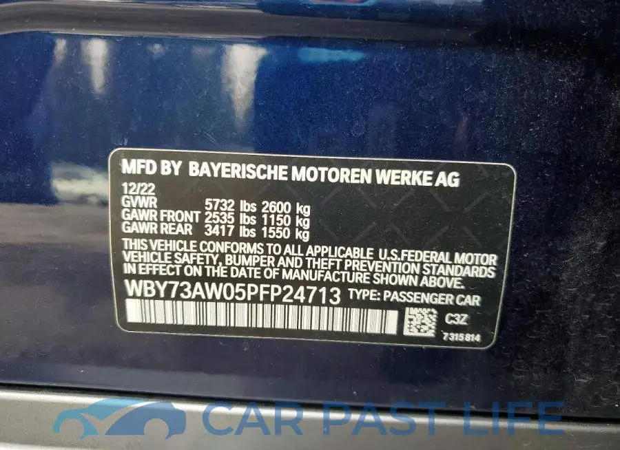 WBY73AW05PFP24713# 12
