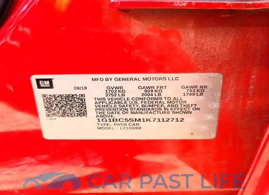 1G1BC5SM1K7112712# 13