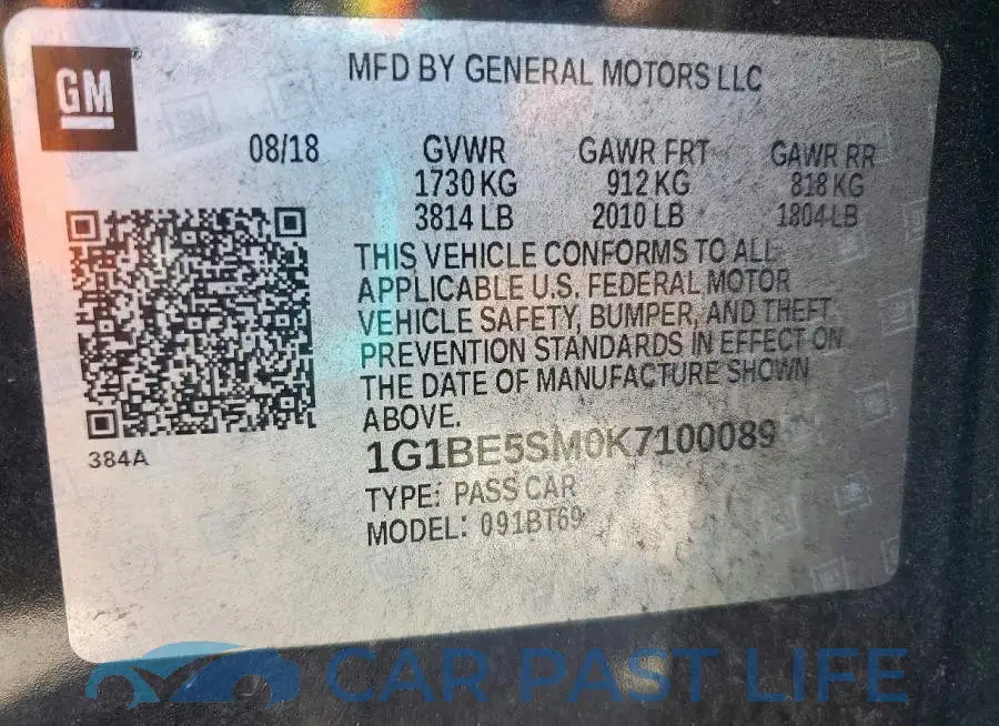 1G1BE5SM0K7100089# 12