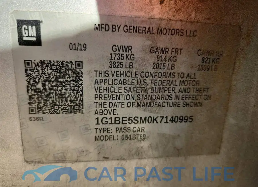 1G1BE5SM0K7140995# 12