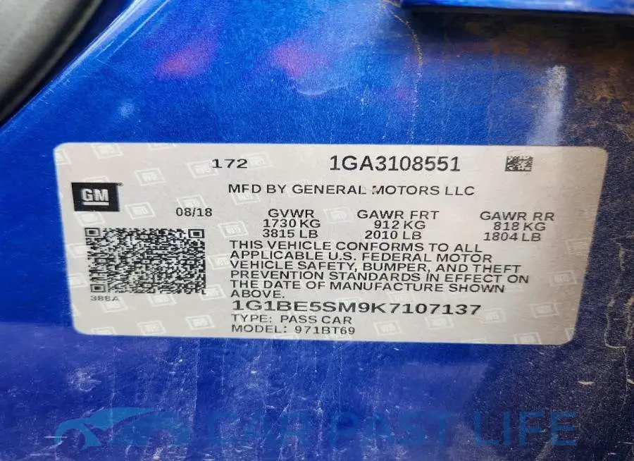 1G1BE5SM9K7107137# 12