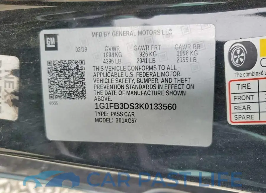 1G1FB3DS3K0133560# 12