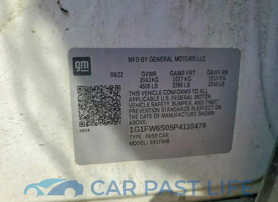 1G1FW6S05P4110479# 12