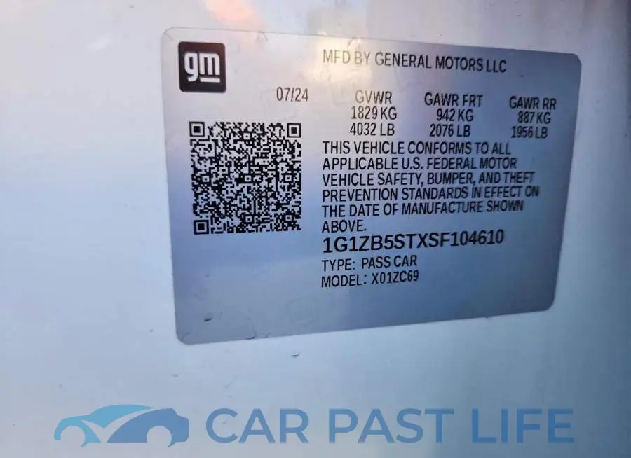 1G1ZB5STXSF104610# 12