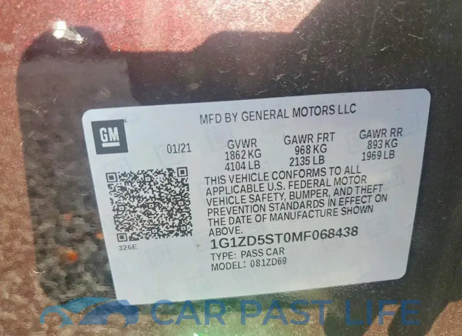 1G1ZD5ST0MF068438# 12