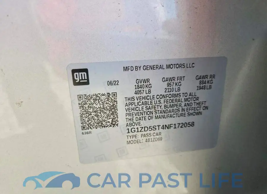 1G1ZD5ST4NF172058# 12